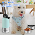 Load image into Gallery viewer, 3-in-1 Stainless Steel Pet Travel Bottle