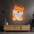 Load image into Gallery viewer, Dog Neon Sign UV Print Cute Shiba Neon Sign Pop Art Beer Bar Club Bedroom Wall Decor Kids Room Decor Gift for Dog Lover