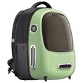Load image into Gallery viewer, Stylish green pet travel backpack designed for comfort and safety during travels with your furry friend.