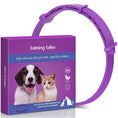 Load image into Gallery viewer, Calming collar for cats and dogs in purple, relaxing pets outdoors, effective for anxiety relief, 60-day duration.
