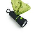 Load image into Gallery viewer, LED poop bag dispenser with green bag, perfect for safe nighttime dog walks.