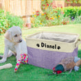 Load image into Gallery viewer, Custom Dog Toy Basket with Personalized Name Print