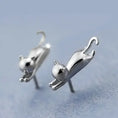 Load image into Gallery viewer, 925 Sterling Silver Cute Cat Earrings from Bridal Jewelry Set for Women -Littlepawgive