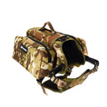 Load image into Gallery viewer, Adventure Dog Saddle Bag Backpack in camouflage design, perfect for outdoor adventures with your furry explorer.