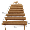 Load image into Gallery viewer, Wall Mounted Solid Wooden Cat Climbing Frame with Sisal Scratching Post Rope Ladder Double Jumping Platform Furniture