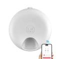 Load image into Gallery viewer, WiFi smart pet feeder with portion control, featuring a round design and smartphone app connectivity for feeding management.