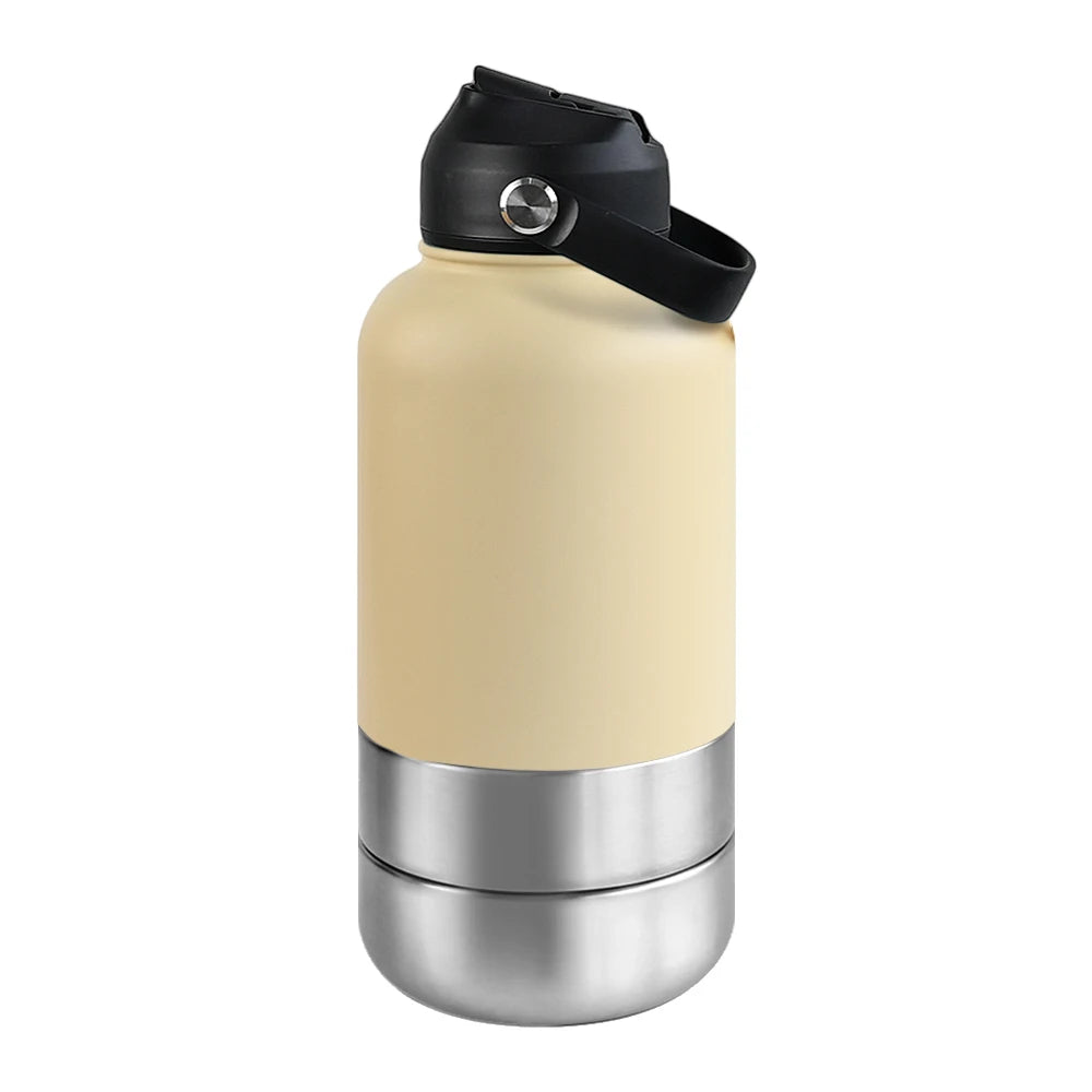 3-in-1 Stainless Steel Pet Travel Bottle