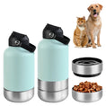 Load image into Gallery viewer, 3-in-1 Stainless Steel Pet Travel Bottle