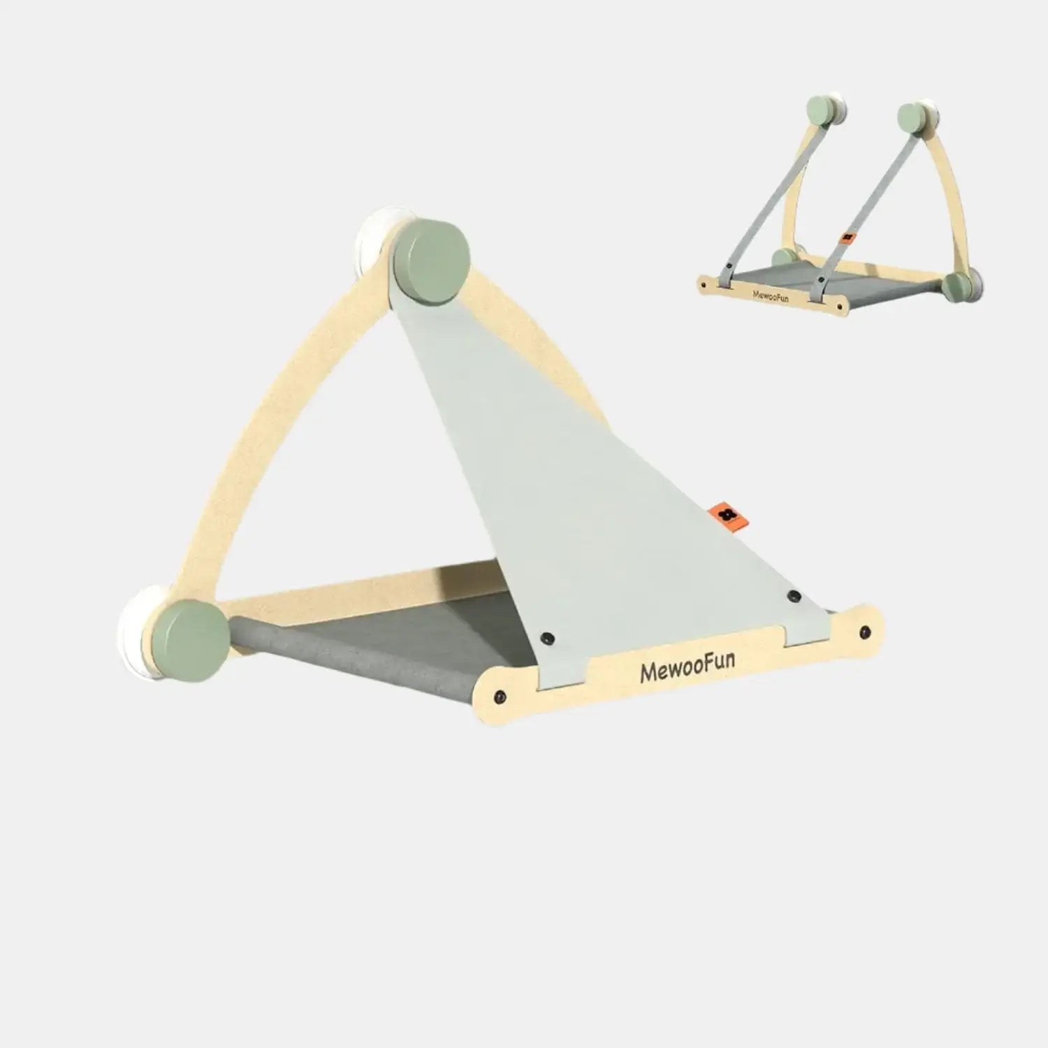 Mewoofun Sturdy Cat Window Perch Cat Window Hammock Cat Window Seat with Strong Suction Cups Holds Up to 30 lbs Grey