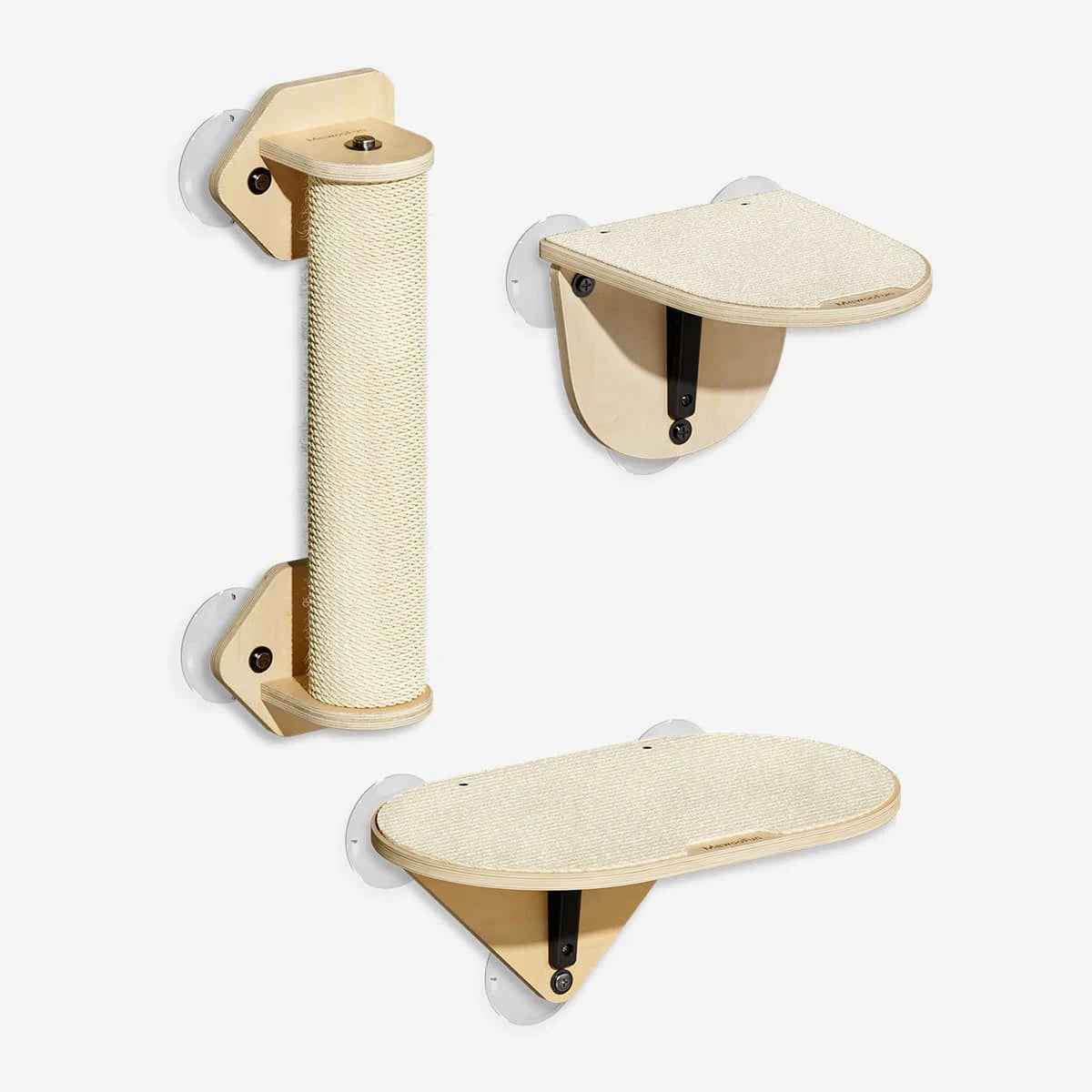 Cat Window Perch with Climbing Steps & Scratching Post