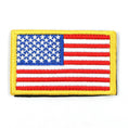 Load image into Gallery viewer, American flag patch with yellow border for K9 Tactical Patch Bundle by Littlepawgive