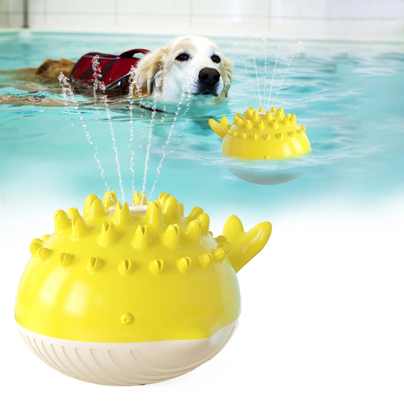 Interactive Floating Water Spray Dog Toy