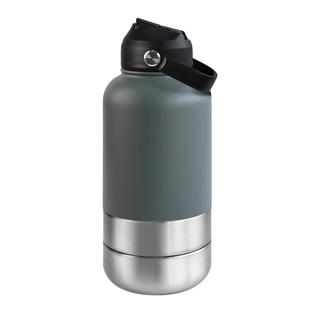 3-in-1 Stainless Steel Pet Travel Bottle