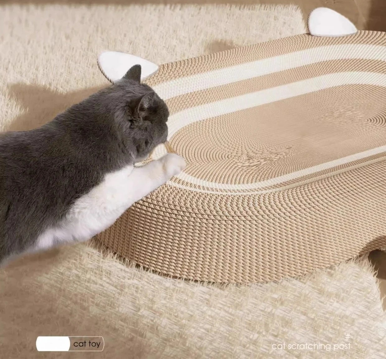 Premium Sisal Cat Scratcher & Cozy Bed