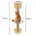 Load image into Gallery viewer, Wall Mounted Solid Wooden Cat Climbing Frame with Sisal Scratching Post Rope Ladder Double Jumping Platform Furniture