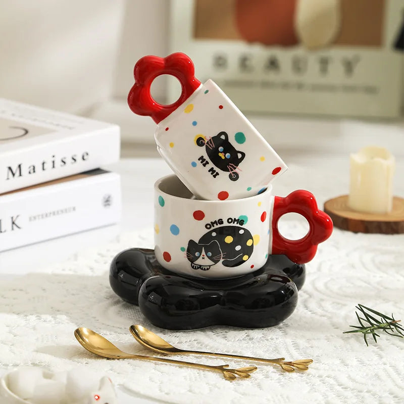 Ceramic Coffee Mug Set - Perfect Gift for Couples