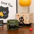 Load image into Gallery viewer, Charming Vintage Cat Ceramic Mug - Perfect Gift!