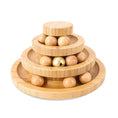 Load image into Gallery viewer, Bamboo Cat Play Tower with Rotating Balls