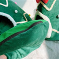 Load image into Gallery viewer, Cozy Christmas Tree Cat & Dog Bed - Winter Pet Haven