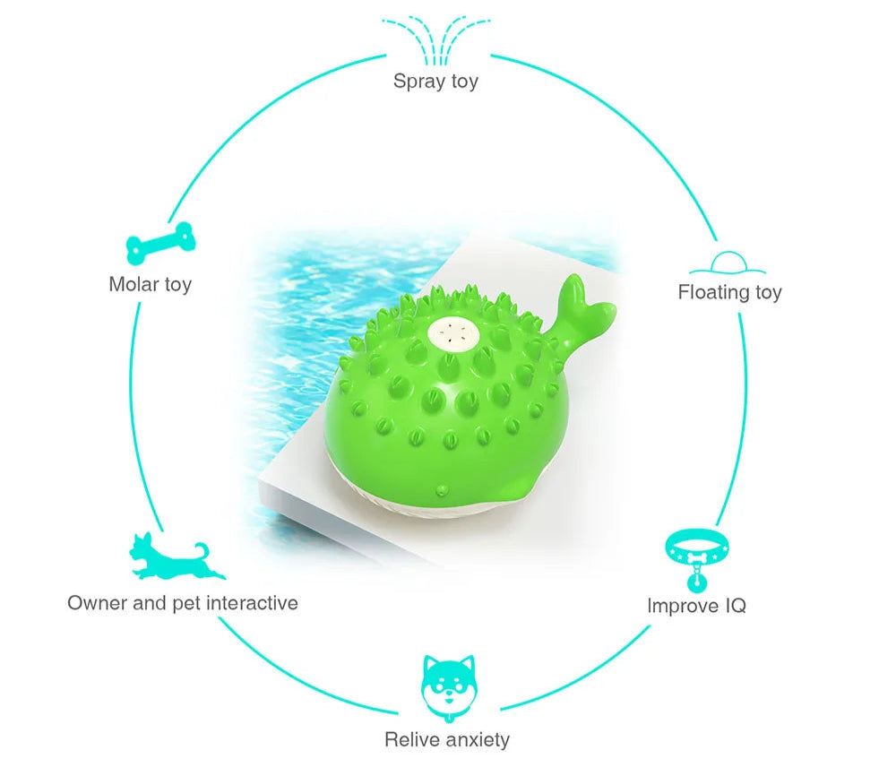 Interactive Floating Water Spray Dog Toy