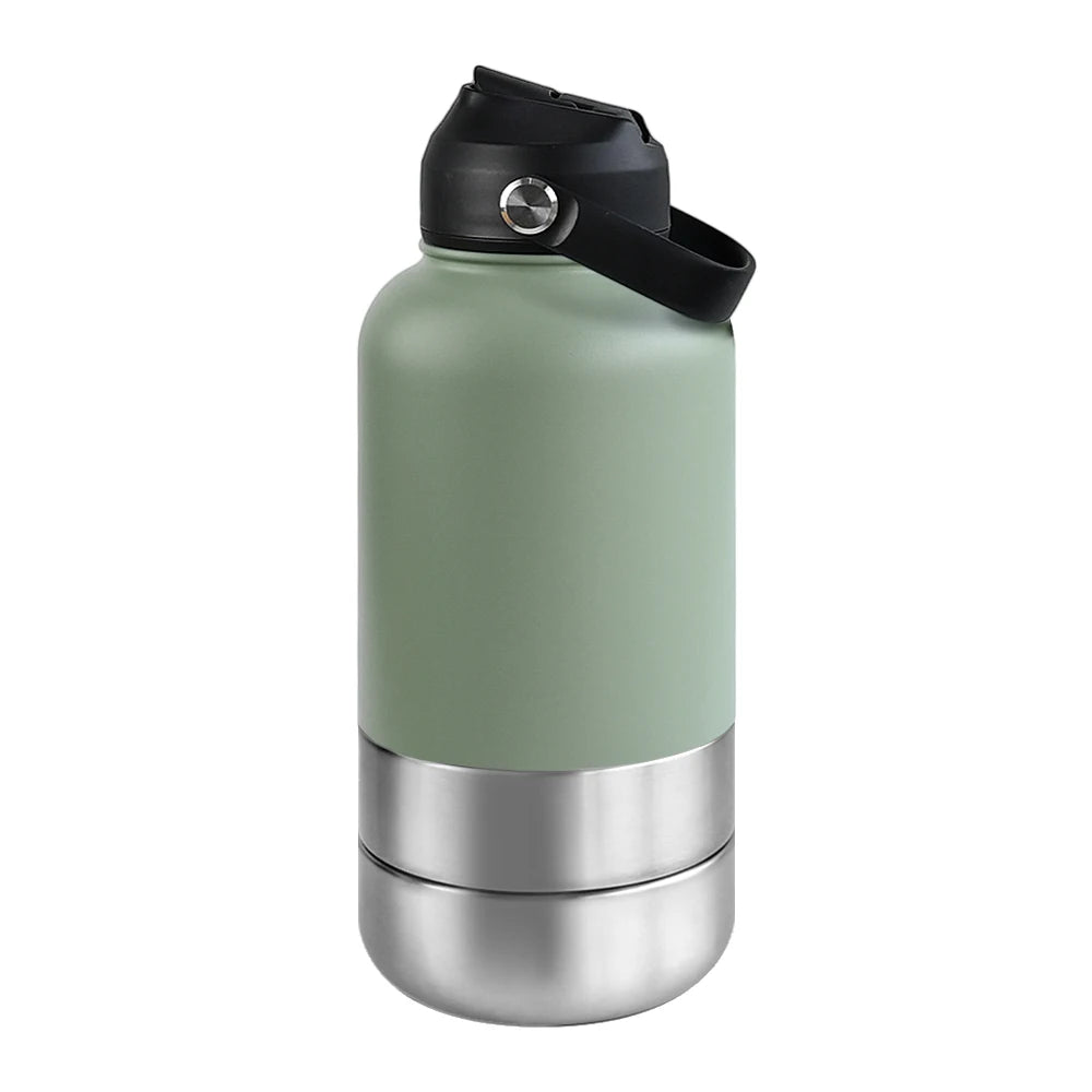 3-in-1 Stainless Steel Pet Travel Bottle