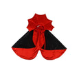 Load image into Gallery viewer, Vampire cloak pet costume, black and red, perfect for Halloween or cosplay, made from comfortable pet-friendly materials.