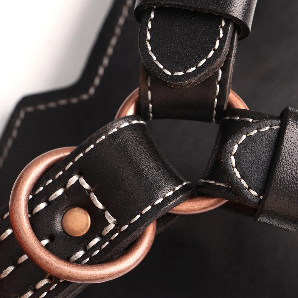 Premium Leather Dog Harness for Medium & Large Breeds