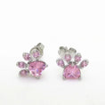 Load image into Gallery viewer, Charming Zircon Paw Stud Earrings for Pet Lovers