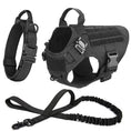 Load image into Gallery viewer, Durable Tactical Dog Harness No Pull with leash and collar for training service dogs large and small breeds by littlepawgive