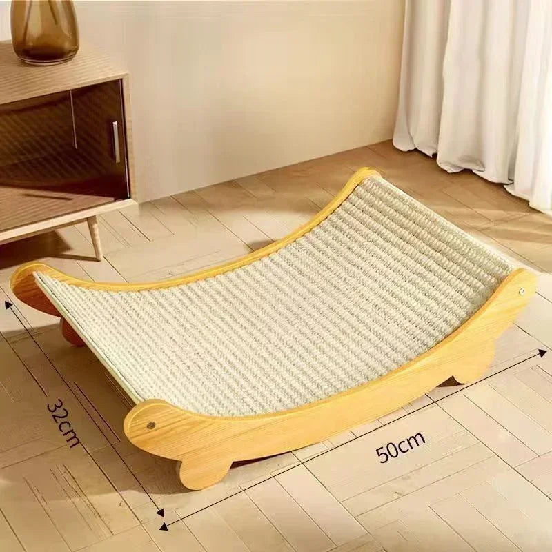 Wooden Cat Scratcher & Recliner