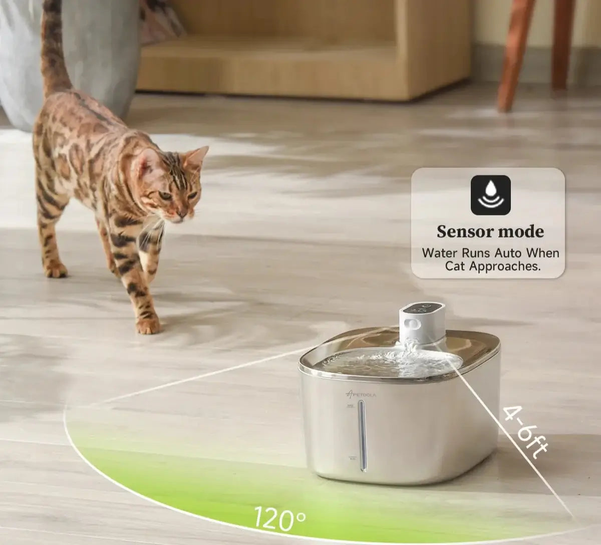4L Wireless Pet Water Fountain
