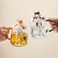 Load image into Gallery viewer, Adorable Shiba Inu Husky Glass Mug with Lid & Spoon