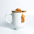 Load image into Gallery viewer, 3D Corgi French Bulldog mug Cute Dog Cat Claw Coffee Tea Mug Cherry Double-Layer Ceramic Juice Cup Milk Mug Water Cup
