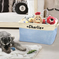 Load image into Gallery viewer, Custom Dog Toy Basket with Personalized Name Print
