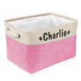 Load image into Gallery viewer, Custom Dog Toy Basket with Personalized Name Print
