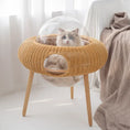 Load image into Gallery viewer, Space Capsule Rattan Cat Nest – Comfort for Your Feline
