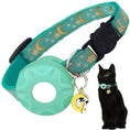 Load image into Gallery viewer, Apple Tag Pet Collar with AirTag Holder & Moon Ornament for Kitten Collar Girl Boy Cats, Small Dog Collar Kitten Accessories
