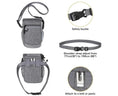 Load image into Gallery viewer, Adjustable waterproof dog treat bag with safety buckle and attachable shoulder strap for convenient walks.
