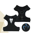 Load image into Gallery viewer, Irresistible No Pull Tuxedo Dog Harness Set featuring a tuxedo bow tie design and breathable mesh for comfort.
