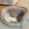 Load image into Gallery viewer, Cozy cat lounging in the Comfort Four Seasons Pet Sofa Bed, designed for ultimate pet comfort and relaxation.
