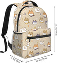Load image into Gallery viewer, Shiba Inu Lightweight Laptop Backpack
