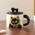 Load image into Gallery viewer, Cute Cat Mug with Cover Couple Ceramic Water Cup Home Girl High Appearance Level Gift Box Cup Office Coffee Cup
