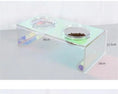 Load image into Gallery viewer, Iridescent Anti-Spill Pet Bowl Set - Elevated Comfort
