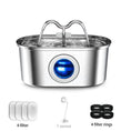 Load image into Gallery viewer, Revolutionary 3.2L stainless steel pet water fountain with filters, sensor, and filter rings for optimal hydration.
