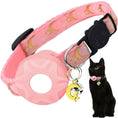 Load image into Gallery viewer, Apple Tag Pet Collar with AirTag Holder & Moon Ornament for Kitten Collar Girl Boy Cats, Small Dog Collar Kitten Accessories
