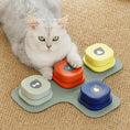 Load image into Gallery viewer, Cat sitting beside Smart Dog Buttons Communication set on a carpet

