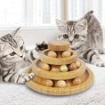 Load image into Gallery viewer, Bamboo Cat Play Tower with Rotating Balls
