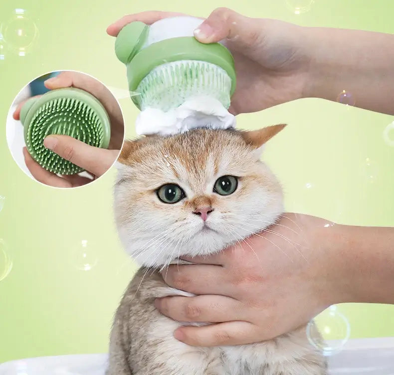 3-in-1 Pet Silicone Brush for Ultimate Care