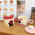 Load image into Gallery viewer, Red Cat Box  Ceramic Mug with Lid - Perfect Gift
