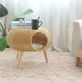 Load image into Gallery viewer, Space Capsule Rattan Cat Nest – Comfort for Your Feline
